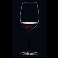 Бокал для красного вина Бордо Гран Крю 860 мл Riedel Sommeliers Black с красной ножкой - 5 фото