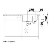 Кухонная мойка 55,5 см Blanco Subline 340/160-U белая - 2 фото