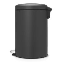 Мусорный бак с педалью 20 л Brabantia NewIcon черный - 2 фото