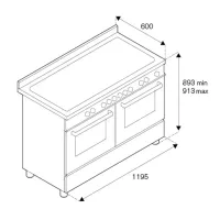 Варочный центр 119,5х60 см Bertazzoni Master MAS126G2EXT стальной - 5 фото