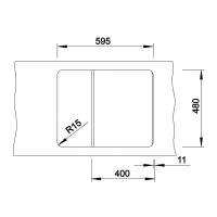 Кухонная мойка 61,5 см Blanco Zia 40 S белая - 3 фото