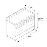 Варочный центр 119,5х60 см Bertazzoni Heritage HER126G2EAVT бежевый - 2 фото