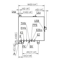 Духовой шкаф-пароварка 84 см Eloma Multimax 6-11/AC + MES стальной - 3 фото