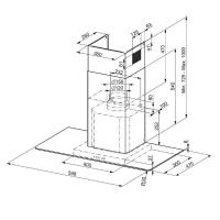 Пристенная вытяжка 60 см Smeg KBT600VE - 2 фото