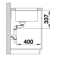 Кухонная мойка 85,5 см Blanco Subline 480/320-U черная - 6 фото