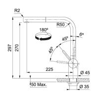 Смеситель Franke Atlas Neo Pull-Out черный матовый - 2 фото