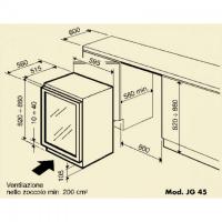 Винный шкаф на 45 бутылок IP Industrie Easy JG 45-6 AD X - 1 фото