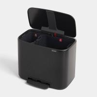 Мусорный бак 34 л Brabantia Bo Pedal Bin черный - 5 фото