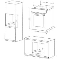 Электрический духовой шкаф 60 см Maunfeld EOEM516B черный - 15 фото
