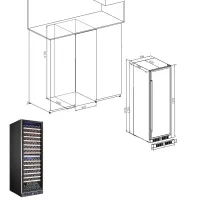 Винный шкаф на 163 бутылки Temptech Premium WP180DCB черный - 5 фото