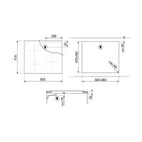 Индукционная варочная панель 60 см Smeg SI4642D - 2 фото