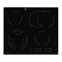 Электрическая варочная панель 59 см Electrolux EHF6547FXK черная - 1 фото