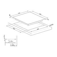 Индукционная варочная панель 60 см Smeg Classica SI364BM черная - 3 фото