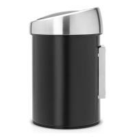 Ведро для мусора 3 л Brabantia Touch Bin черное - 2 фото