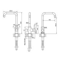 Смеситель 26,2 см Paulmark Logas Metallum BR бронза - 3 фото