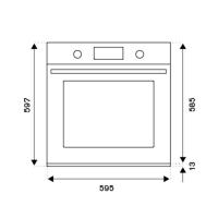 Встраиваемый электрический духовой шкаф 60 см Bertazzoni Professional F6011PROELX стальной - 2 фото