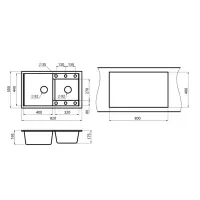 Кухонная мойка 50 см Granula 8201 классик - 2 фото