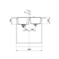 Кухонная мойка 78 см Franke Urban UBG 620-78 сахара - 3 фото