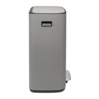 Мусорный бак 60 л Brabantia Bo Pedal Bin серый - 3 фото