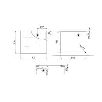 Индукционная варочная панель 58 см Smeg SI7633B1 - 1 фото