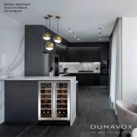 Встраиваемый винный шкаф на 19 бутылок Dunavox Exclusive DAUF-19.58SS - 3 фото