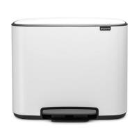 Мусорный бак 34 л Brabantia Bo Pedal Bin белый - 1 фото