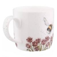 Кружка с подставкой 8,5х8 см 310 мл Royal Worcester Забавная фауна белая - 5 фото