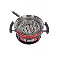 Угольный гриль 35х18 см Diamond Egg Tabletop Grill красный - 11 фото