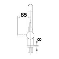 Смеситель Blanco Linus-S матовый черный - 4 фото