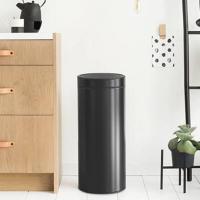 Мусорный бак 30 л Brabantia Touch Bin минерально-черный - 5 фото