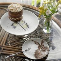 Набор тарелок пирожковых Заяц и Лисица 16,5 см Royal Worcester Забавная фауна 2 пр - 3 фото