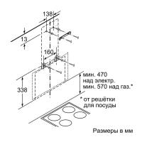 Настенная вытяжка 60 см Bosch Serie | 4 DWK065G60R черная - 7 фото