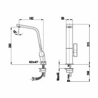 Смеситель Teka Maestro ICC 915 матовый графит - 6 фото