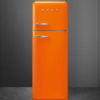 Холодильник двухкамерный 169х60 см Smeg 50's Style FAB30ROR5 оранжевый - 2 фото