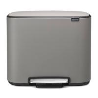 Мусорный бак 34 л Brabantia Bo Pedal Bin серый - 1 фото