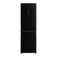 Холодильник 190х60 см Hitachi Stylish Bottom Freezer R-BG410PU6X GBK черное стекло - 2 фото