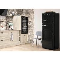 Холодильник двухкамерный 169х60 см Smeg 50's Style FAB30LBL5 черный - 4 фото