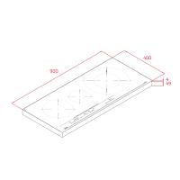 Индукционная варочная панель 90х40 см Teka Maestro IZC 93320 MST черная - 9 фото