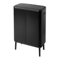 Мусорный бак 2x30 л Brabantia Bo Touch Bin Hi черный - 4 фото