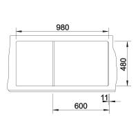 Кухонная мойка 100 см Blanco Zia 6 S черная - 3 фото