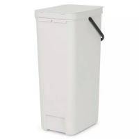 Ведро для мусора 40 л Brabantia Sort & Go серое - 4 фото