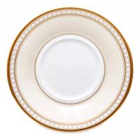 Блюдце 15 см Noritake Trefolio Gold бежевое - 1 фото