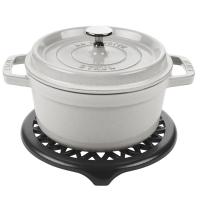 Подставка под горячее 23 см Staub Serving черная - 2 фото