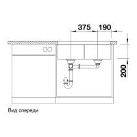 Кухонная мойка 75,5 см Blanco Subline 350/350-U жемчужная - 2 фото