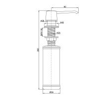 Дозатор 350 мл Paulmark Sauber Basis 401 антрацит - 3 фото