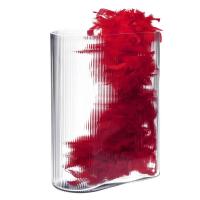 Ваза 28х38 см Nude Glass Mist прозрачная - 3 фото