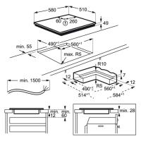 Индукционная варочная панель 59х52 см Electrolux EIV634 черная - 8 фото