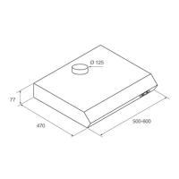 Настенная вытяжка 60 см Jetair Light WH/F/60 белая - 2 фото