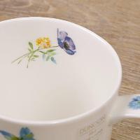 Кружка 350 мл Dunoon Orkney Floral Shimmer голубая - 3 фото