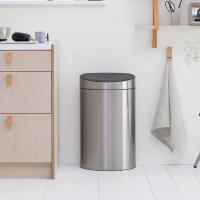 Мусорный бак 40 л Brabantia Touch Bin стальной - 8 фото